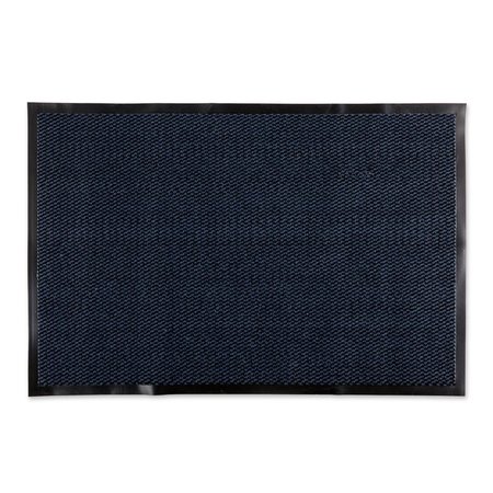 DESIGN IMPORTS 30 x 48 in. Blue & Black Walk Off Utility Runner Mat CAMZ11444